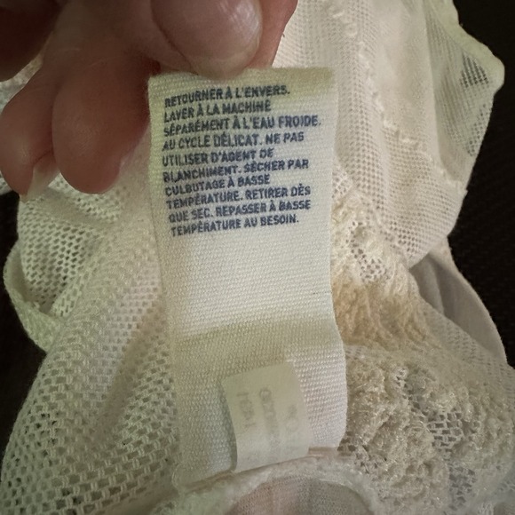 American Eagle Women's White Lace Tank Top Sz Small Flowy Boho Festival - Picture 11 of 12